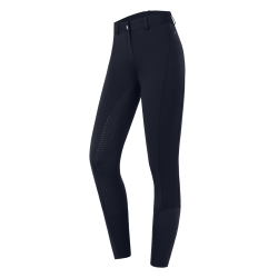 Pantalón de equitación térmico ELT Essential con silicona para niño Azul profundo