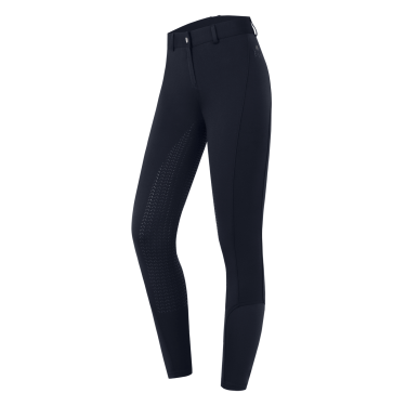 Pantalón de equitación térmico ELT Essential con silicona para mujer Azul profundo