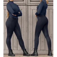 Pantalón de equitación térmico ELT Essential con silicona para mujer Azul profundo
