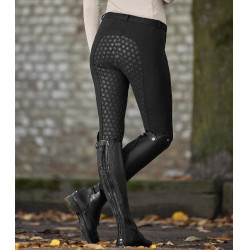 Pantalón de equitación térmico ELT Fun Sport con silicona Negro
