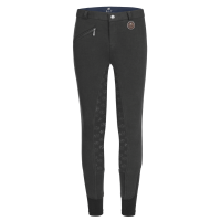Pantalón de equitación térmico ELT Fun Sport con silicona para niño Negro