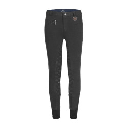 Pantalón de equitación térmico ELT Fun Sport con silicona para niño Negro
