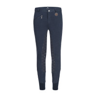 Pantalón de equitación térmico ELT Fun Sport con silicona para niño Negro