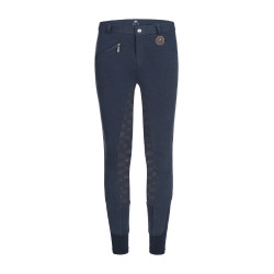 Pantalón de equitación térmico ELT Fun Sport con silicona para niño Azul nocturno