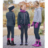 Pantalón de equitación térmico ELT Fun Sport con silicona para niño Negro