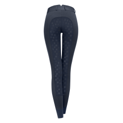 Pantalón de equitación térmico ELT de talle alto Fun Sport con silicona Azul nocturno