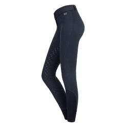 Pantalón de equitación térmico ELT de talle alto Fun Sport con silicona Azul nocturno