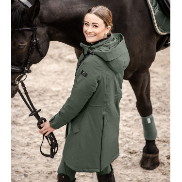 Parka de equitación ELT invierno Performance Ontario Oliva oscuro Kaki Parka de equitación ELT invierno Performance Ontario Oliva oscuro Kaki
