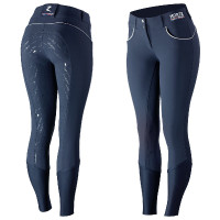 Pantalón con grip silicona Nordic Performance Horze mujer Peacoat azul oscuro