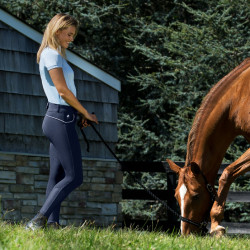 Pantalón con grip silicona Nordic Performance Horze mujer Peacoat azul oscuro