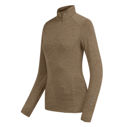 Camiseta con cremallera ELT funcional Milano Mezcla cappuccino Marrón Camiseta con cremallera ELT funcional Milano Mezcla cappuccino Marrón