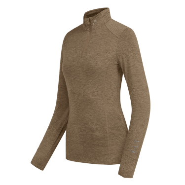 Camiseta con cremallera ELT funcional Milano Mezcla cappuccino Marrón Camiseta con cremallera ELT funcional Milano Mezcla cappuccino Marrón