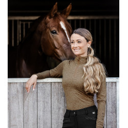 Camiseta con cremallera ELT funcional Milano Mezcla cappuccino Marrón Camiseta con cremallera ELT funcional Milano Mezcla cappuccino Marrón