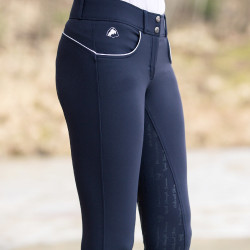 Pantalón con grip silicona Nordic Performance Horze mujer Peacoat azul oscuro