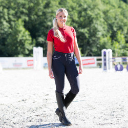 Pantalón con grip silicona Nordic Performance Horze mujer Peacoat azul oscuro