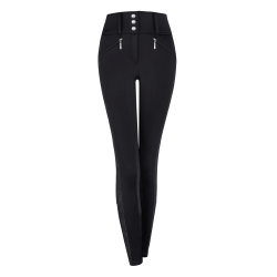 Pantalón de equitación ELT Elisa de talle alto de media temporada Negro