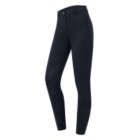 Pantalón de equitación ELT Essential grip rodillas niño Azul profundo