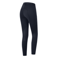 Pantalón de equitación ELT Essential grip rodillas mujer Azul profundo