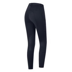 Pantalón de equitación ELT Essential grip rodillas mujer Azul profundo