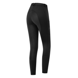 Pantalón de equitación ELT Essential silicona mujer Negro