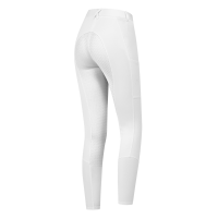 Pantalón de equitación ELT Essential silicona mujer Blanco