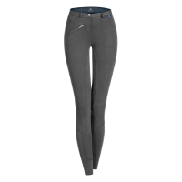 Pantalón de equitación ELT Fun Sport silicona niño Asfalto Gris