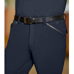 Pantalón de equitación ELT Marc silicona hombre Azul profundo