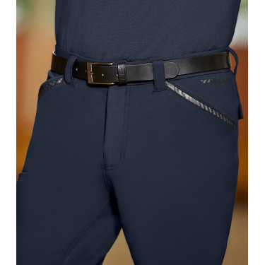 Pantalón de equitación ELT Marc silicona hombre Azul profundo