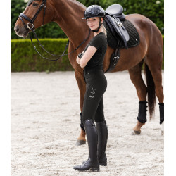Pantalón de equitación ELT Mathilda Glam de talle alto Negro