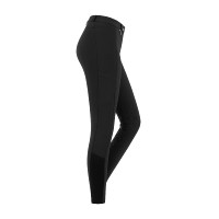 Pantalón de equitación ELT Micro grip rodillas Negro