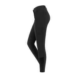Pantalón de equitación ELT Micro grip rodillas Negro