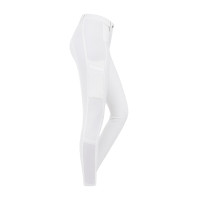 Pantalón de equitación ELT Micro grip rodillas Blanco