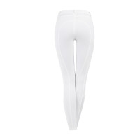 Pantalón de equitación ELT Micro grip rodillas Blanco