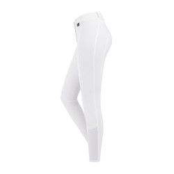 Pantalón de equitación ELT Micro grip rodillas Blanco