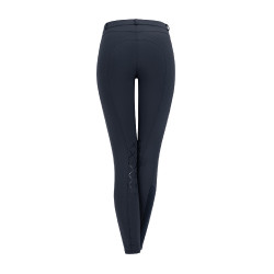 Pantalón de equitación ELT Micro grip rodillas Azul nocturno