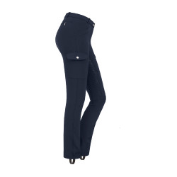 Pantalón de equitación ELT Micro Jodhpur Cargo silicona Azul nocturno