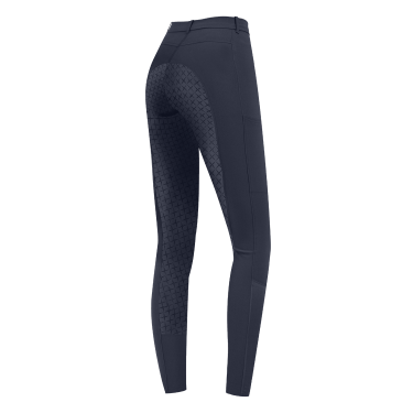 Pantalón de equitación ELT Micro Sport silicona Azul nocturno