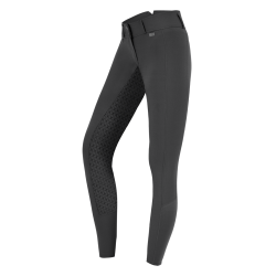 Pantalón de equitación ELT Micro Sport con silicona de talle alto Asfalto Gris