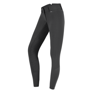 Pantalón de equitación ELT Micro Sport con silicona de talle alto Asfalto Gris