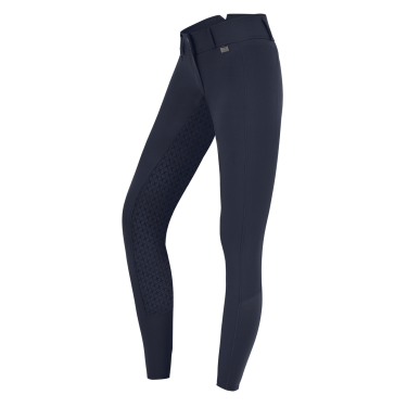 Pantalón de equitación ELT Micro Sport con silicona de talle alto Azul nocturno