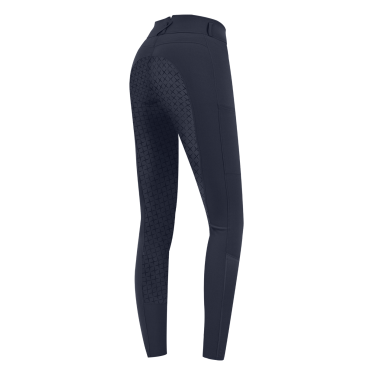 Pantalón de equitación ELT Micro Sport con silicona de talle alto Azul nocturno