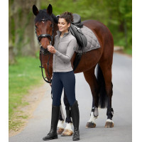 Pantalón de equitación ELT Micro Sport con silicona de talle alto Negro