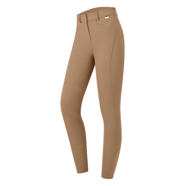 Pantalón de equitación ELT Oktavia silicona Capuchino Marr&amp;amp;amp;oacute;n