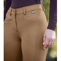 Pantalón de equitación ELT Oktavia silicona Capuchino Marr&amp;amp;amp;oacute;n