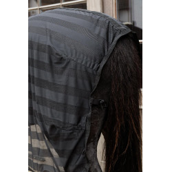 Manta antimoscas ligera a rayas Kentucky Negro Manta antimoscas ligera a rayas Kentucky Negro