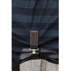 Manta antimoscas ligera a rayas Kentucky Negro Manta antimoscas ligera a rayas Kentucky Negro