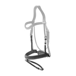 Muserola combinada trenzada con Pull pack Dy'on New English Collection Negro