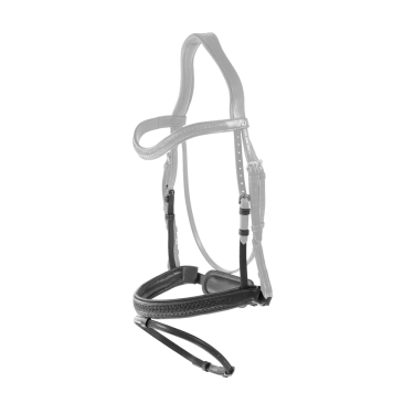 Muserola combinada trenzada con Pull pack Dy'on New English Collection Negro