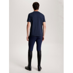 Camiseta Gráfica Tommy Hilfiger Equestrian Williamsburg de manga corta para hombre Cielo del desierto Azul