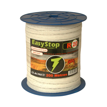 Cinta eléctrica equitación Lacmé EasyStop R20 200 m